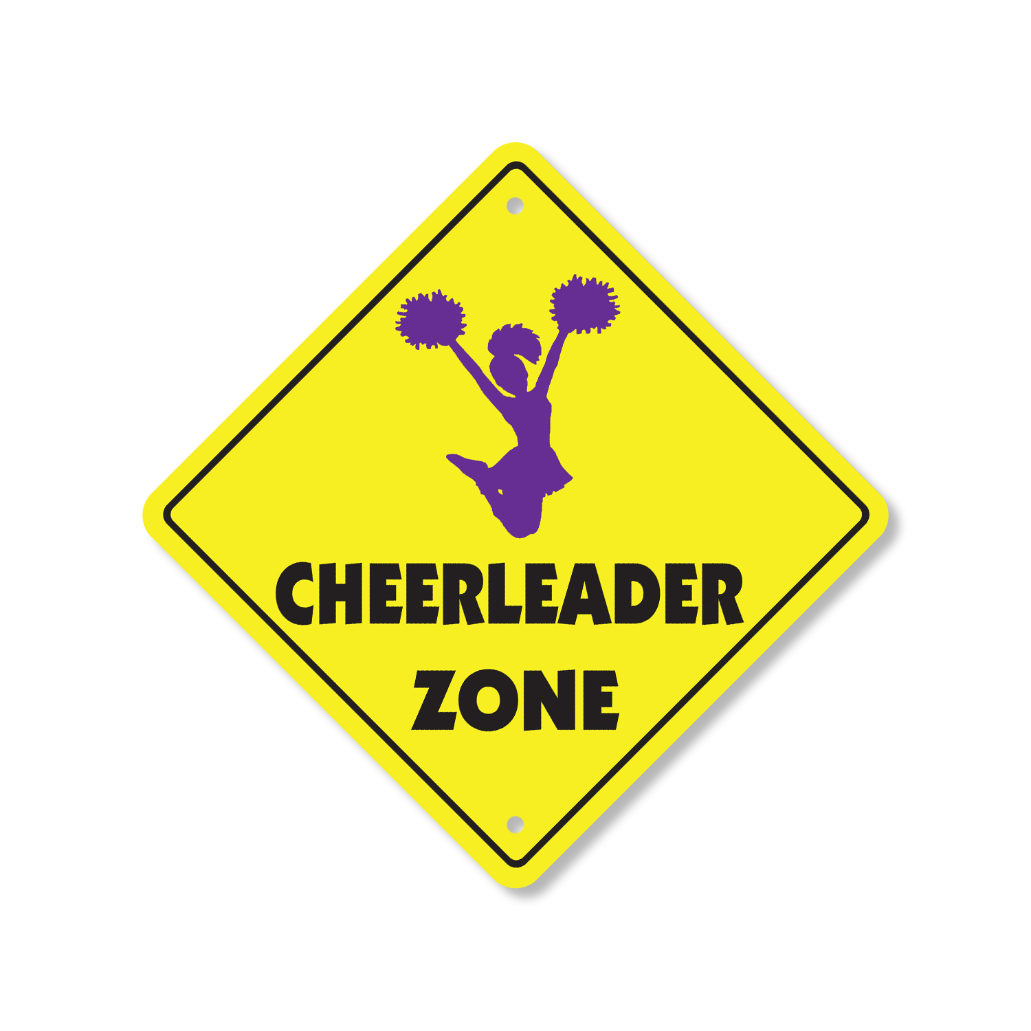 Cheerleader Plastic Street Sign Crossing Xing Gift Novelty Funny - Picture 15 of 21