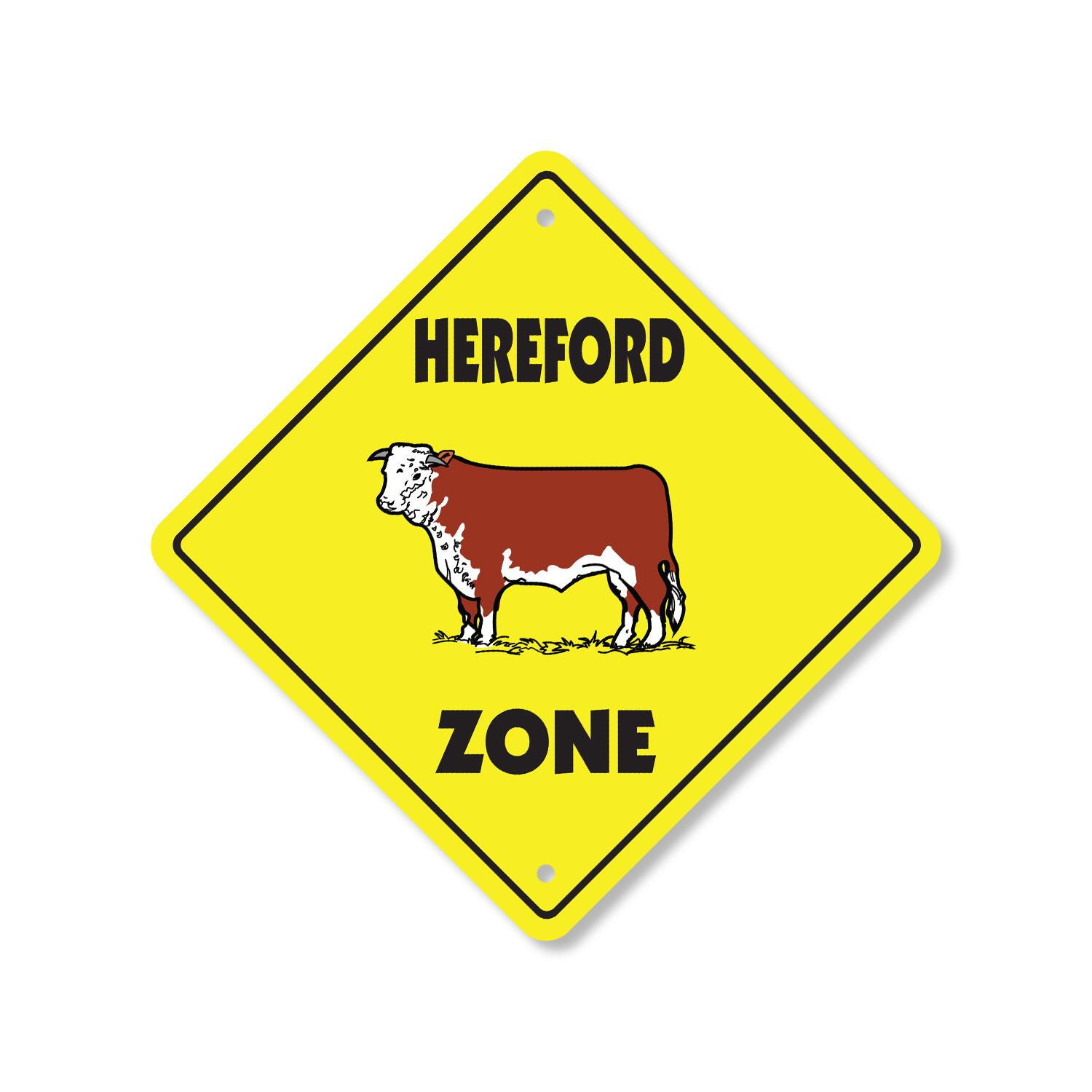 Cartello stradale in plastica Hereford attraversamento xing regalo novità divertente - Foto 15 di 21