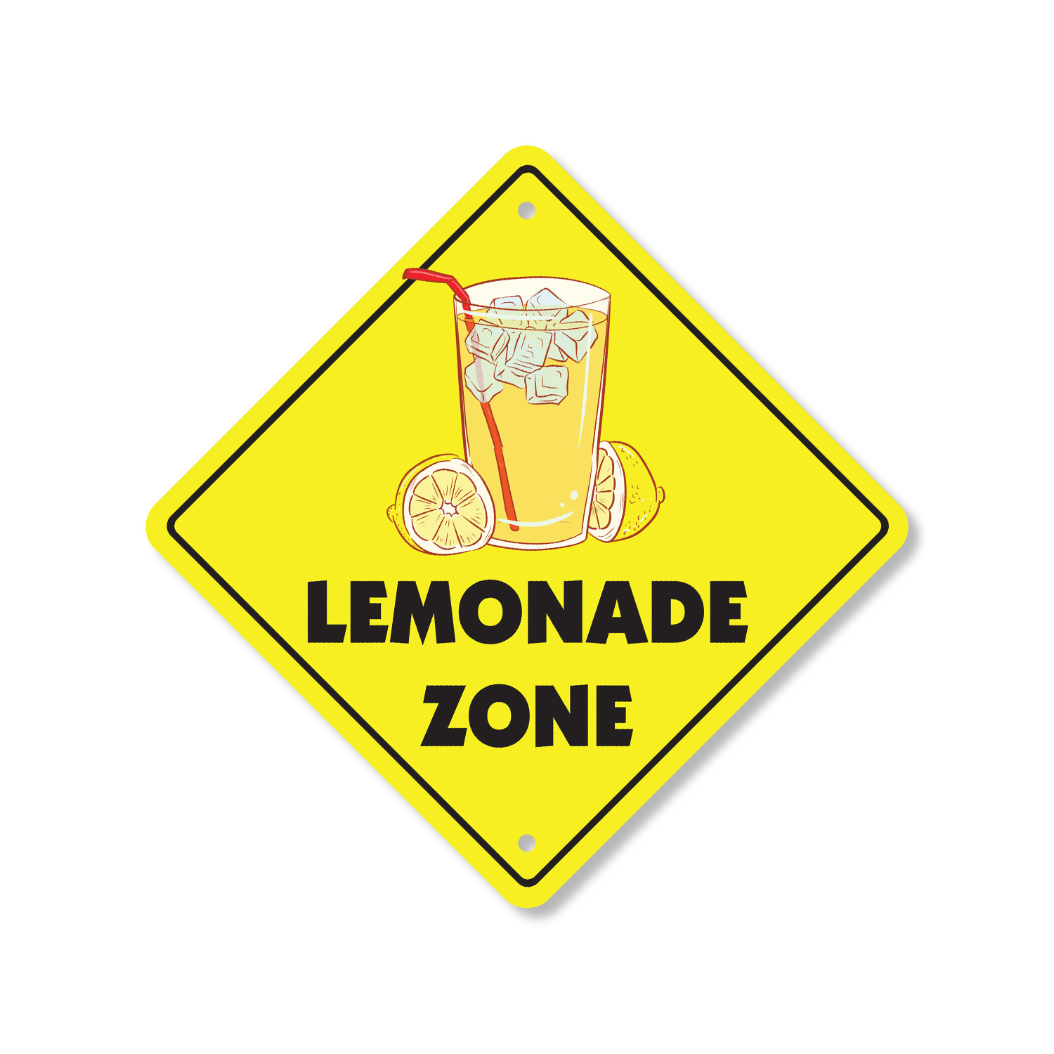 Lemonade Plastic Street Sign Crossing Xing Gift Novelty Funny | eBay