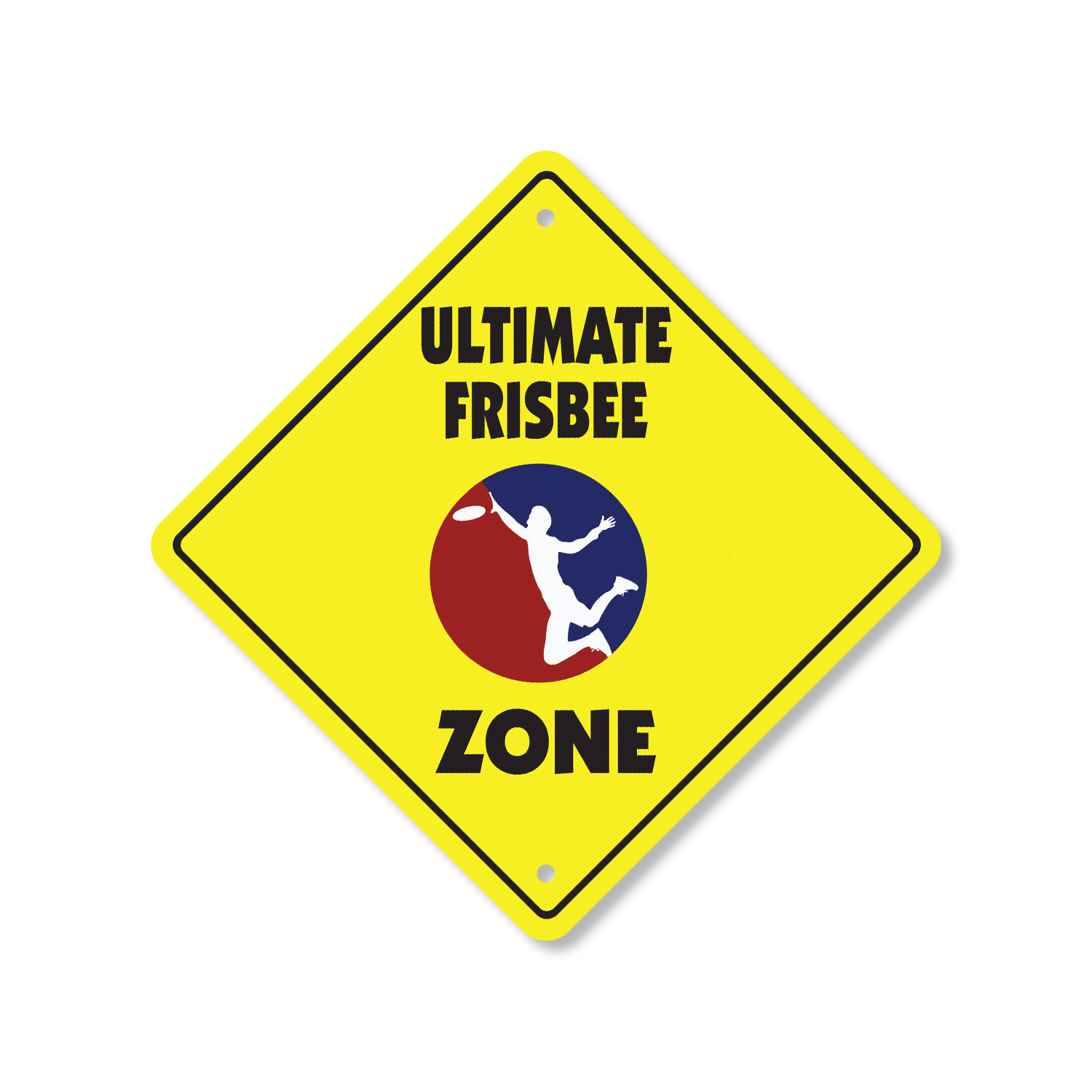 Letrero de calle de plástico Ultimate Frisbee cruce Xing regalo novedad divertido - Imagen 12 de 21