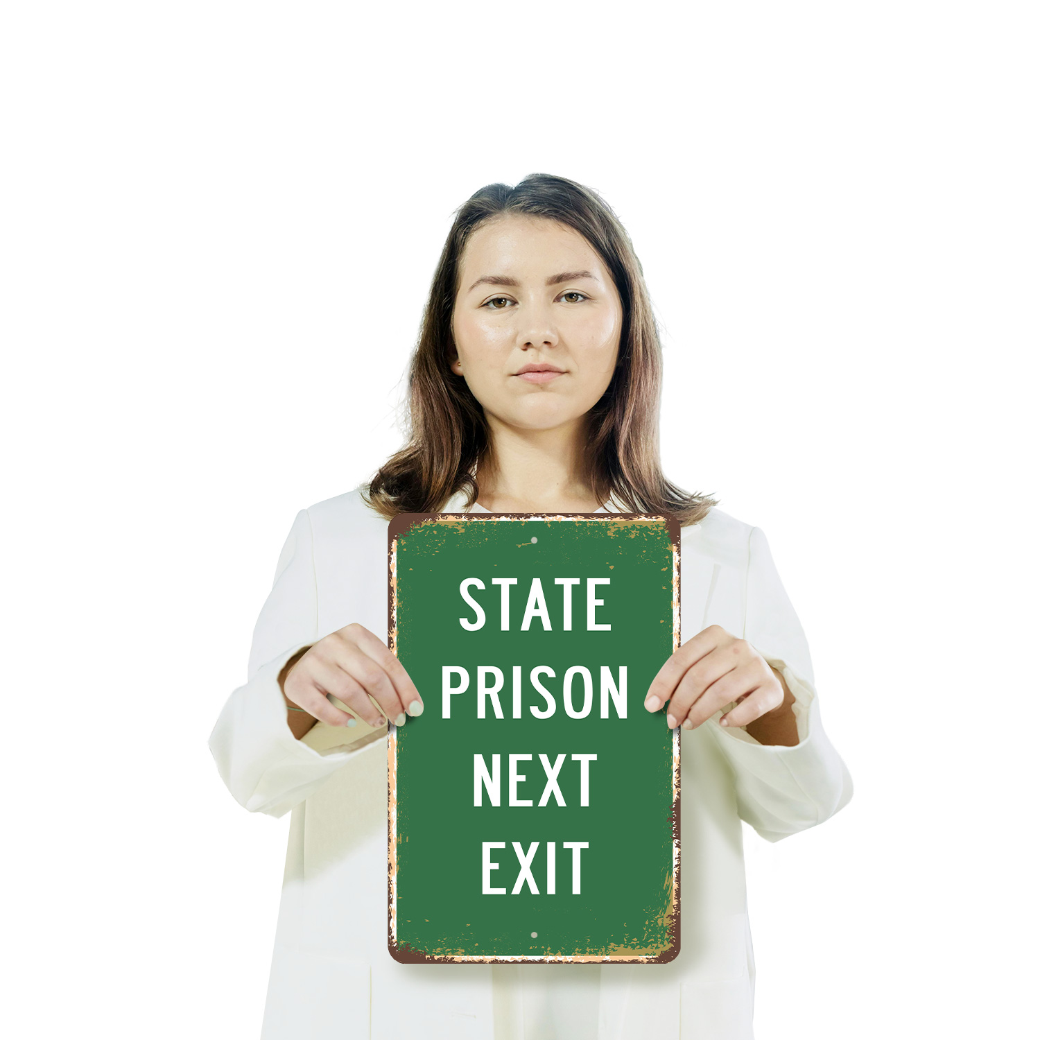 State Prison Next Exit Novelty Sign Fun Gift Durable Weatherproof - Picture 13 of 26