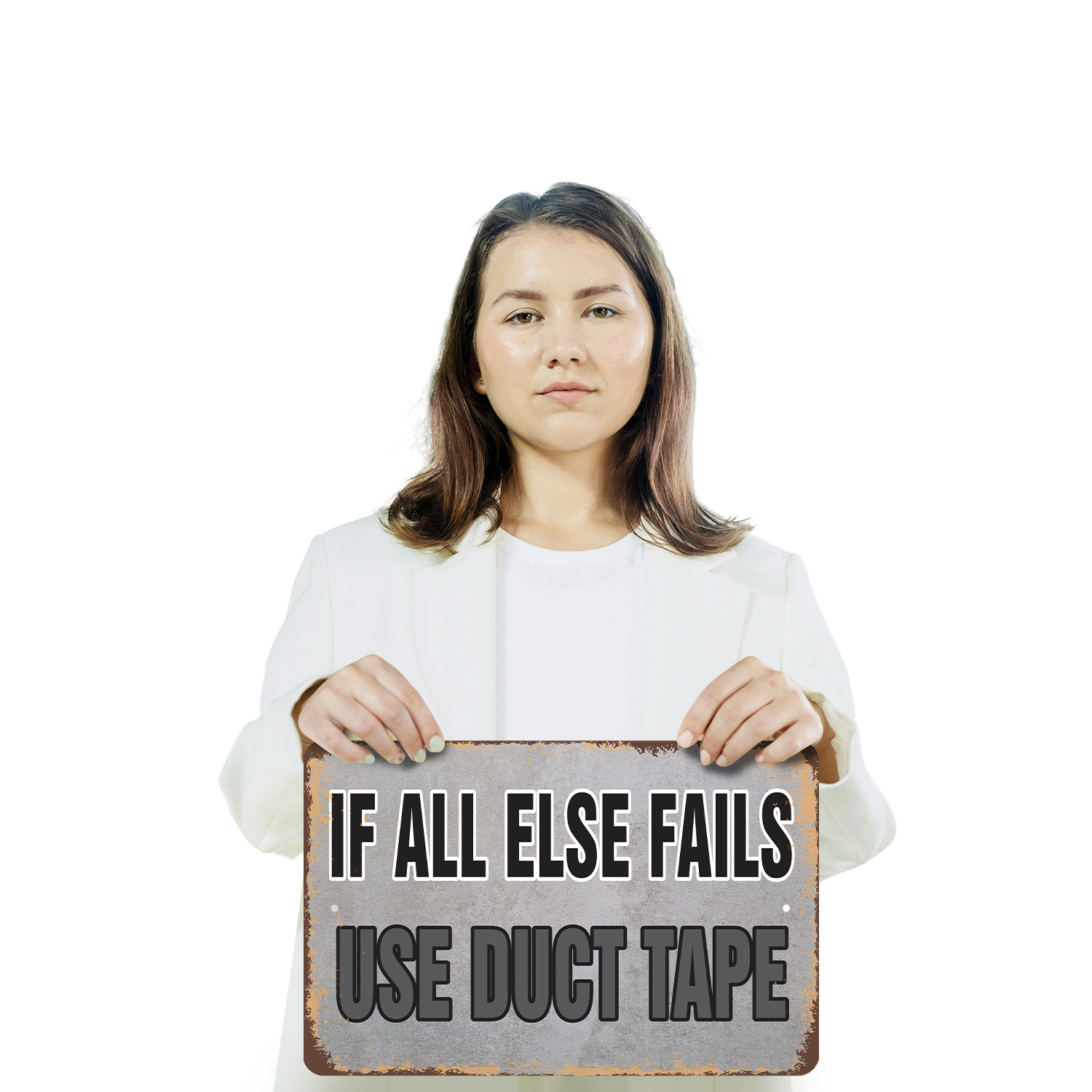 If All Else Fails Use Duct Tape Novelty Sign Fun Gift Durable Weatherproof - Picture 14 of 26