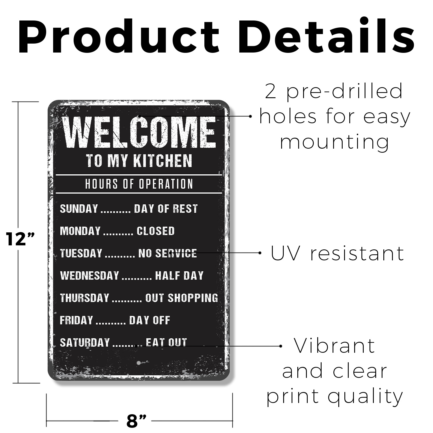 Welcome To My Kitchen Sign Seasoned With Love And Sarcasm Perfect for Kitchens - Picture 10 of 26