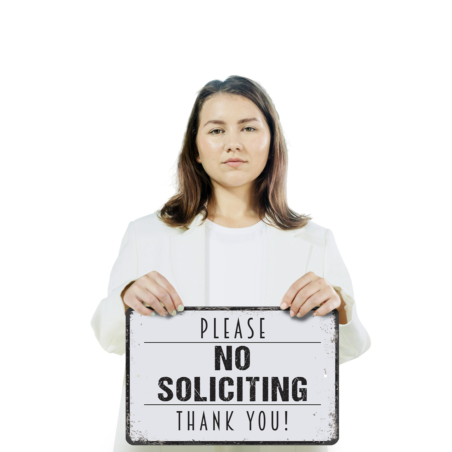 No Soliciting Sign No Sales No Surveys No Magazines Perfect for Front Doors - Picture 13 of 26