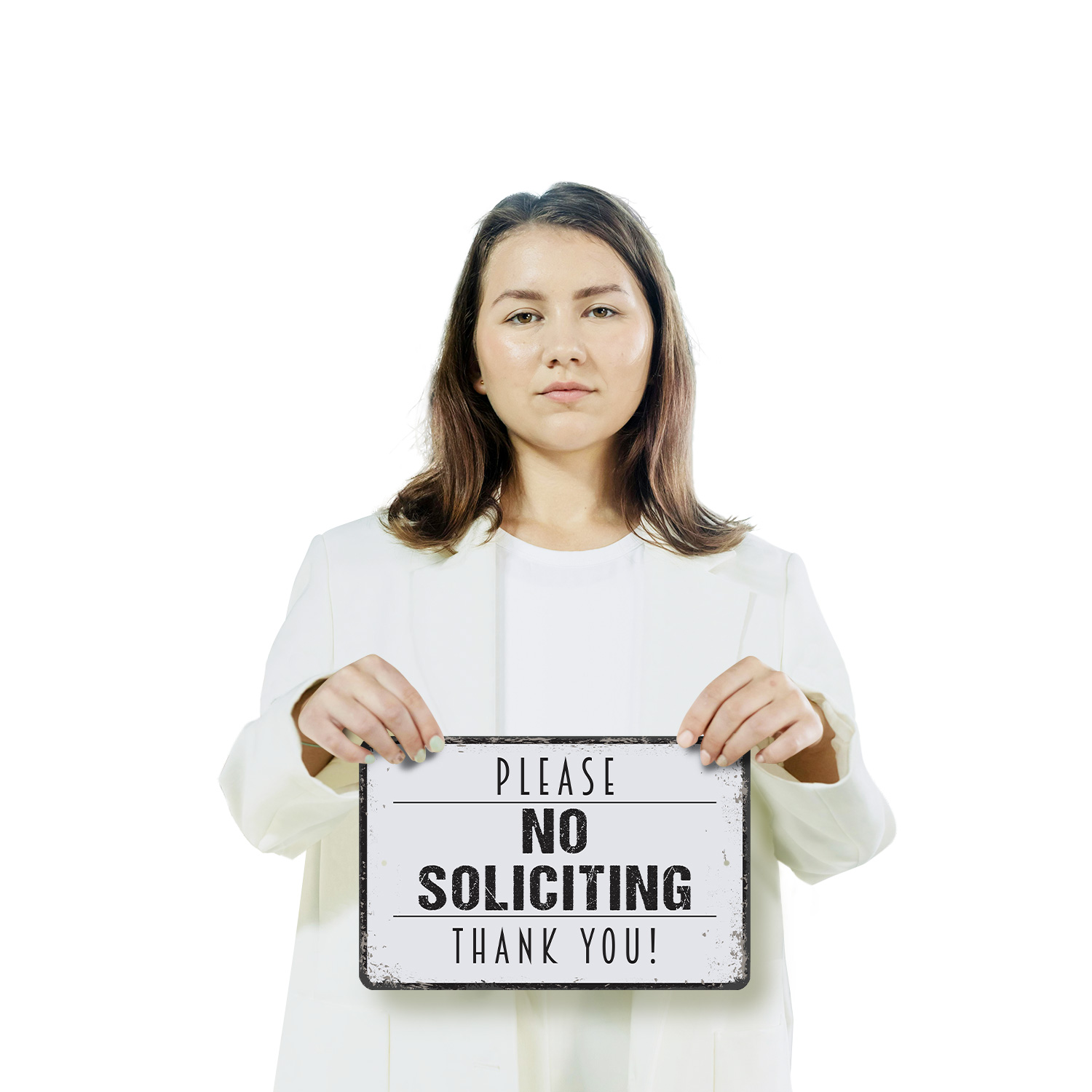 No Soliciting Sign No Sales No Surveys No Magazines Perfect for Front Doors - Picture 11 of 26