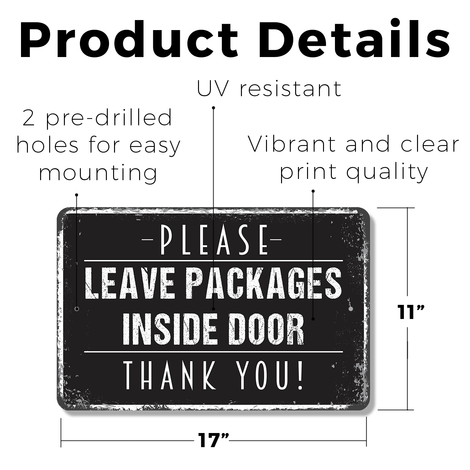 Please Leave Packages Inside Door Sign Drop Boxes Here Thanks for Porches - Picture 12 of 26