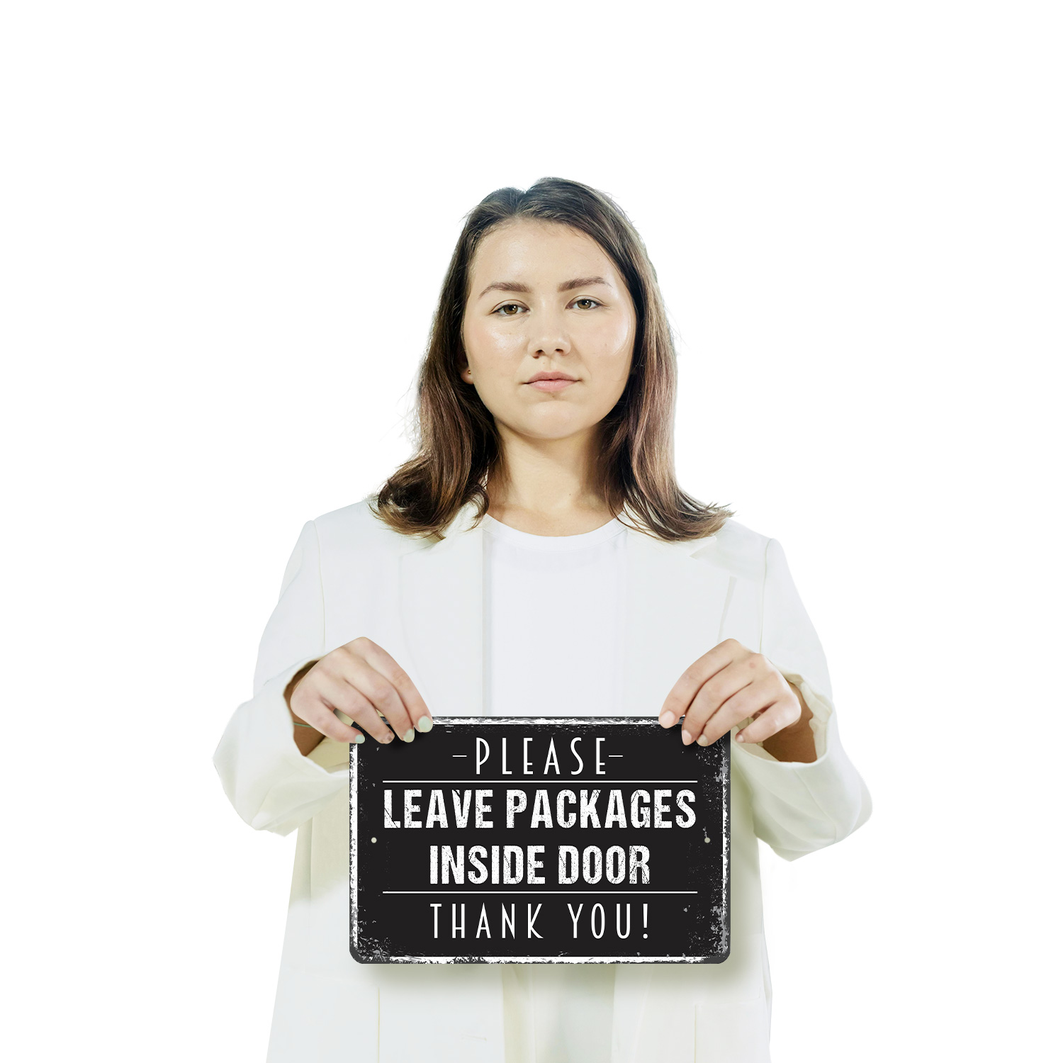 Please Leave Packages Inside Door Sign Drop Boxes Here Thanks for Porches - Picture 11 of 26