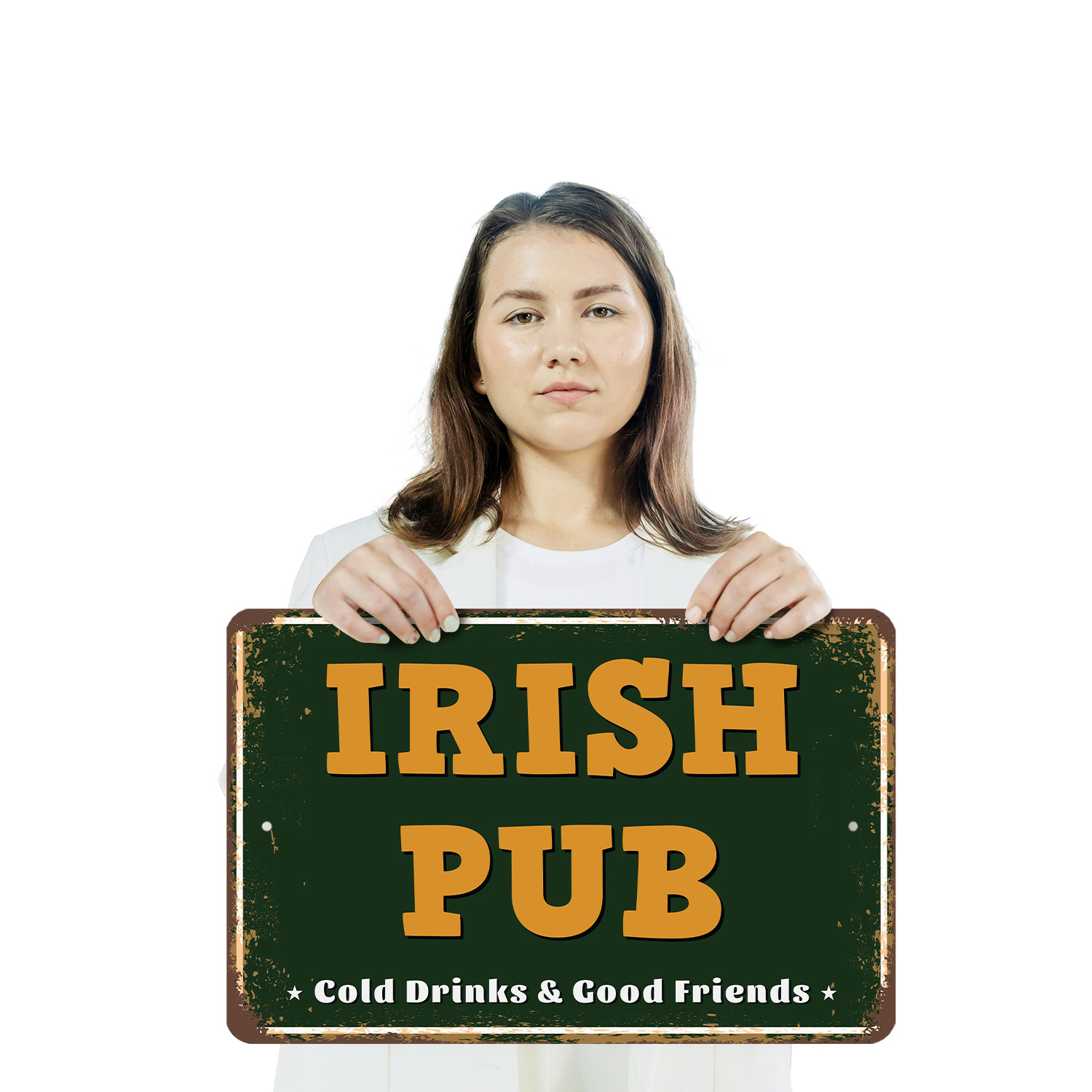 Irish Pub Street Sign Good Craic Cold Pints Durable Perfect for Bars Kitchens - Picture 18 of 26