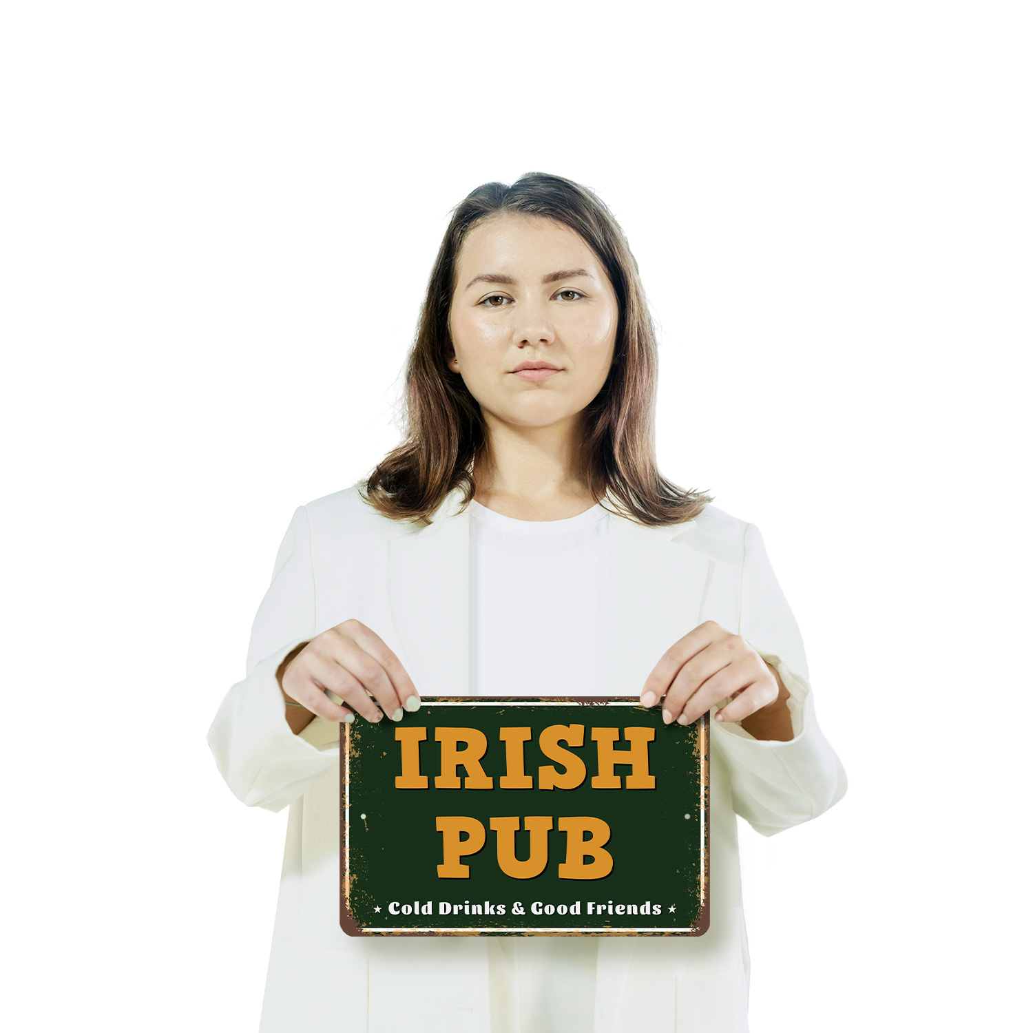Irish Pub Street Sign Good Craic Cold Pints Durable Perfect for Bars Kitchens - Picture 11 of 26