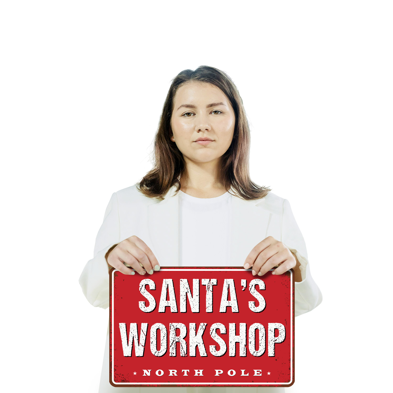 Letrero de calle de taller de Santa Elfos en el trabajo Animación interior perfecto para salas de juegos - Imagen 13 de 26