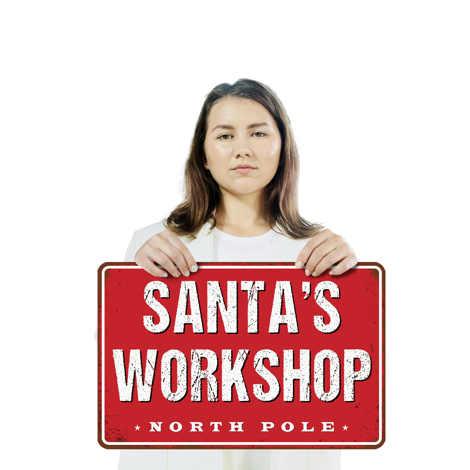 Letrero de calle de taller de Santa Elfos en el trabajo Animación interior perfecto para salas de juegos - Imagen 18 de 26