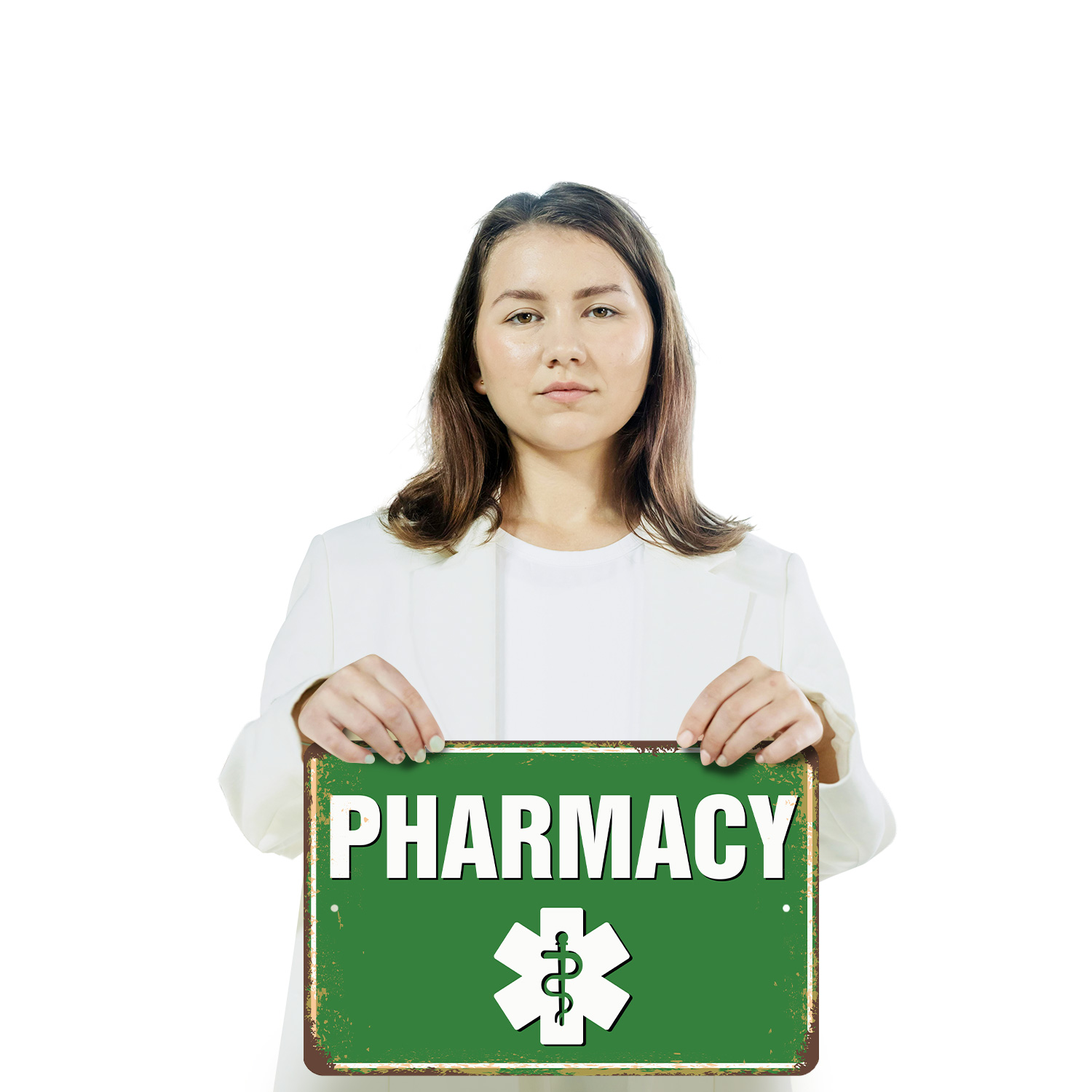 Pharmacy Street Sign Remedies Right Ahead Durable Perfect for shop Counters - Picture 13 of 26