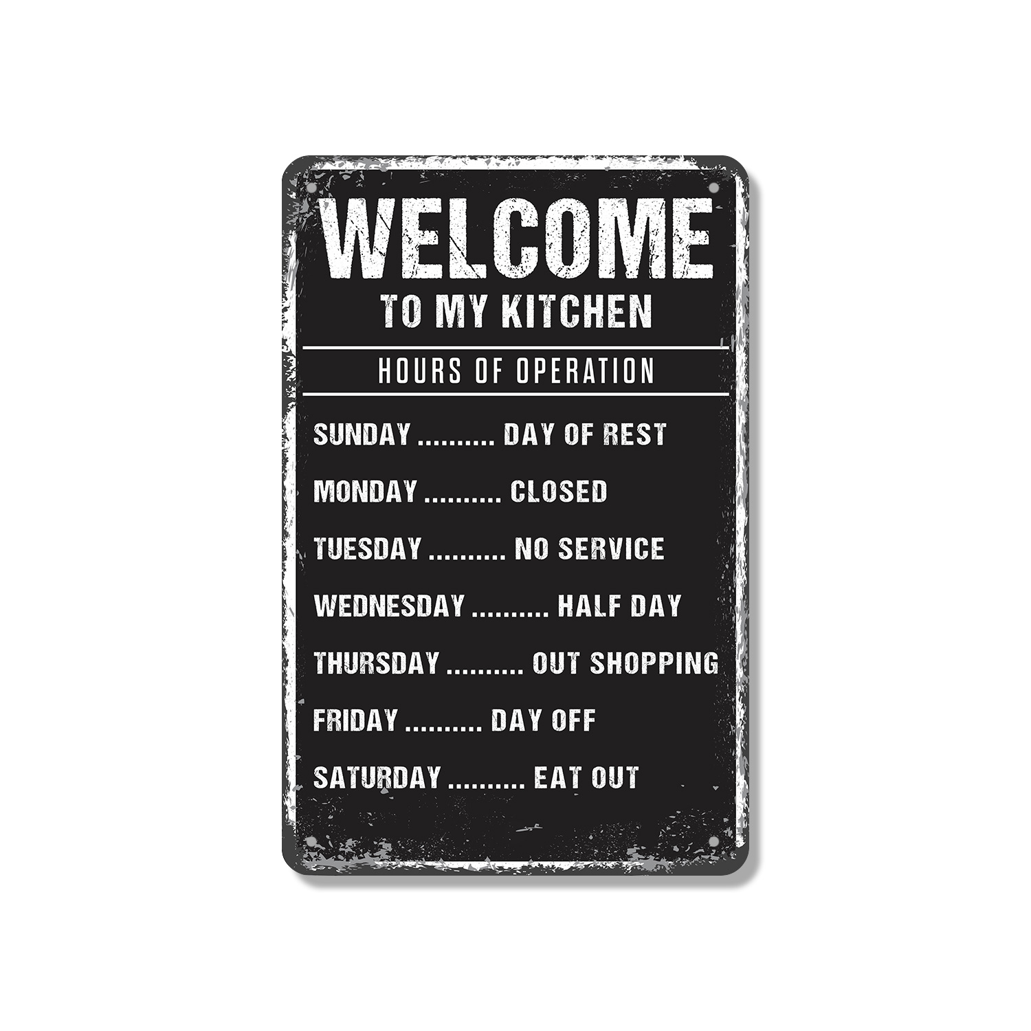 Welcome To My Kitchen Sign Seasoned With Love And Sarcasm Perfect for Kitchens - Picture 7 of 26