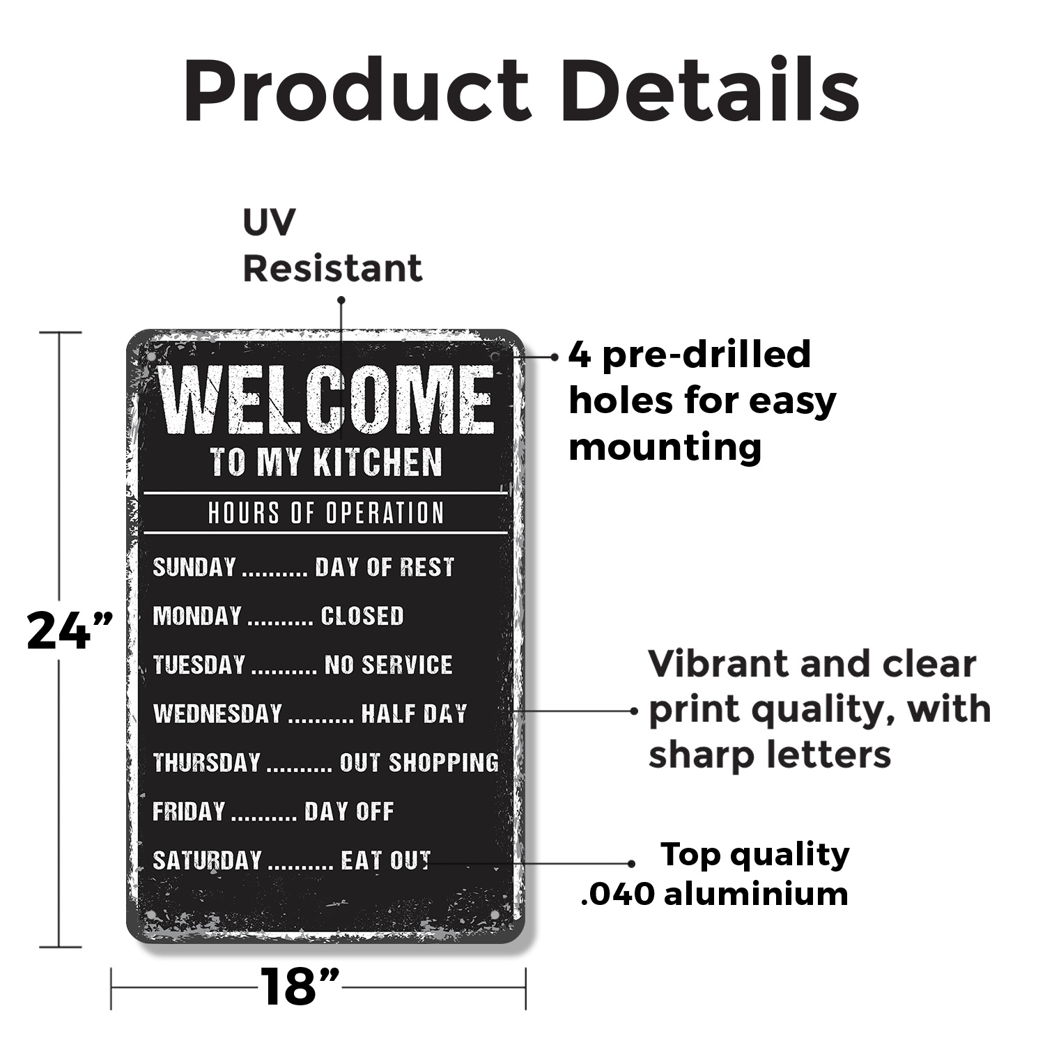 Welcome To My Kitchen Sign Seasoned With Love And Sarcasm Perfect for Kitchens - Picture 20 of 26