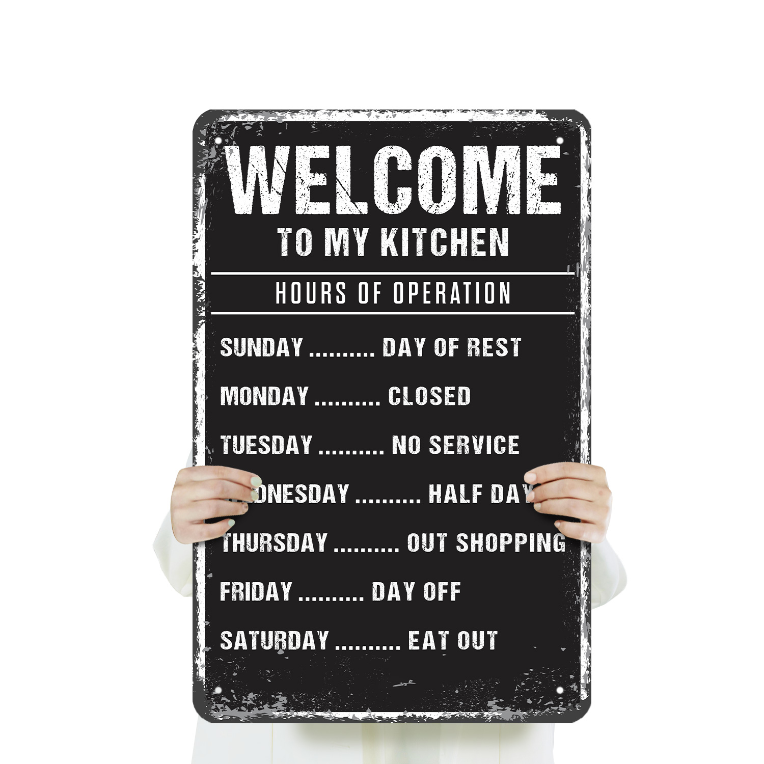 Welcome To My Kitchen Sign Seasoned With Love And Sarcasm Perfect for Kitchens - Picture 21 of 26