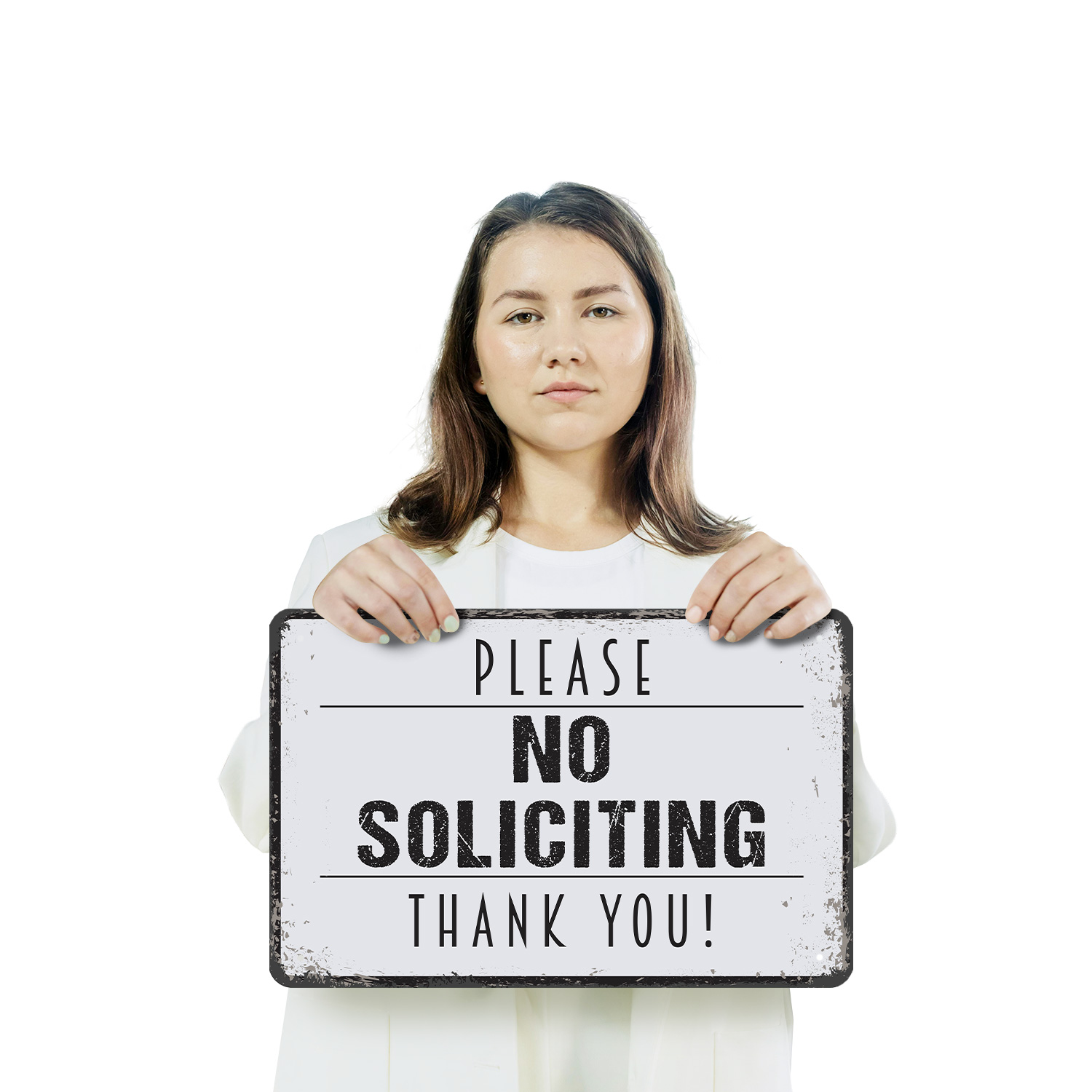 No Soliciting Sign No Sales No Surveys No Magazines Perfect for Front Doors - Picture 16 of 26