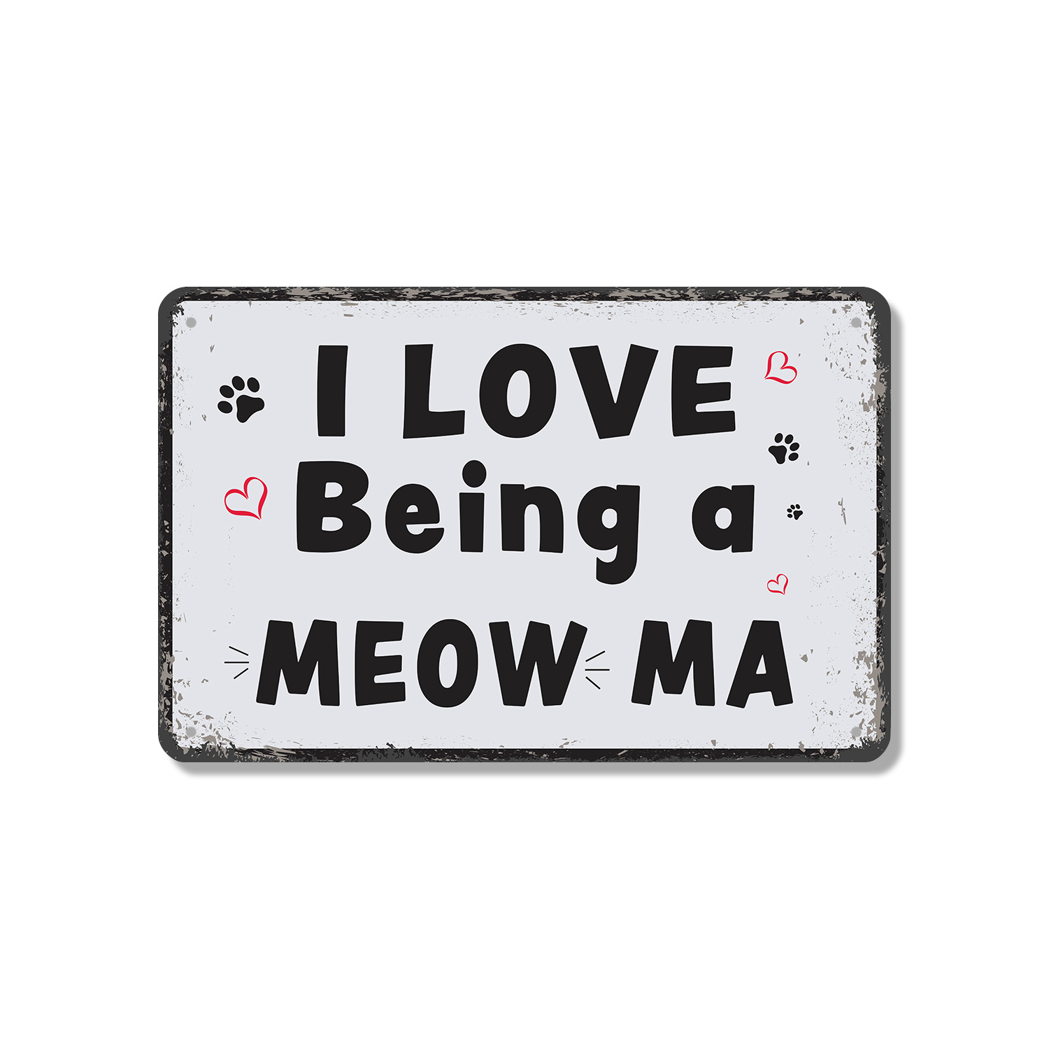 Cat Mom Sign Fur Clothes Zero Regrets Durable Perfect for Entryways Kitchens - Picture 7 of 26