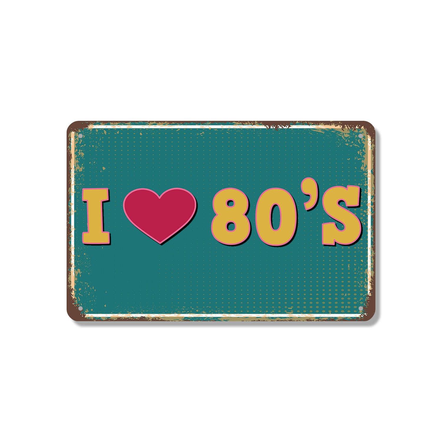 I Love The 80's Street Sign Neon Mixtapes Forever Durable Perfecto para Juego - Imagen 7 de 26