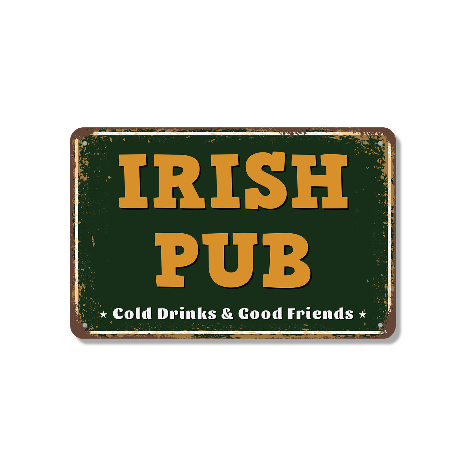 Irish Pub Street Sign Good Craic Cold Pints Durable Perfect for Bars Kitchens - Picture 7 of 26
