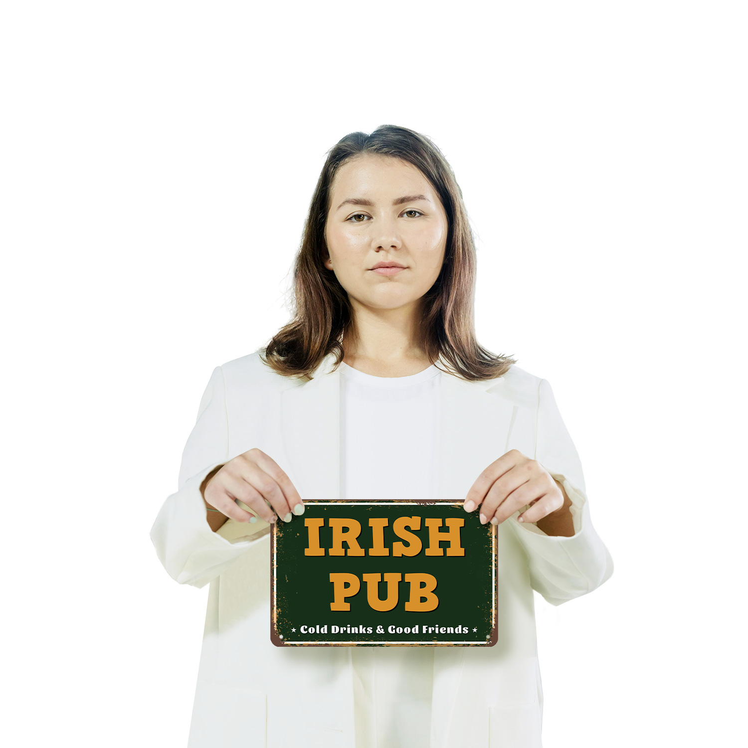 Irish Pub Street Sign Good Craic Cold Pints Durable Perfect for Bars Kitchens - Picture 9 of 26