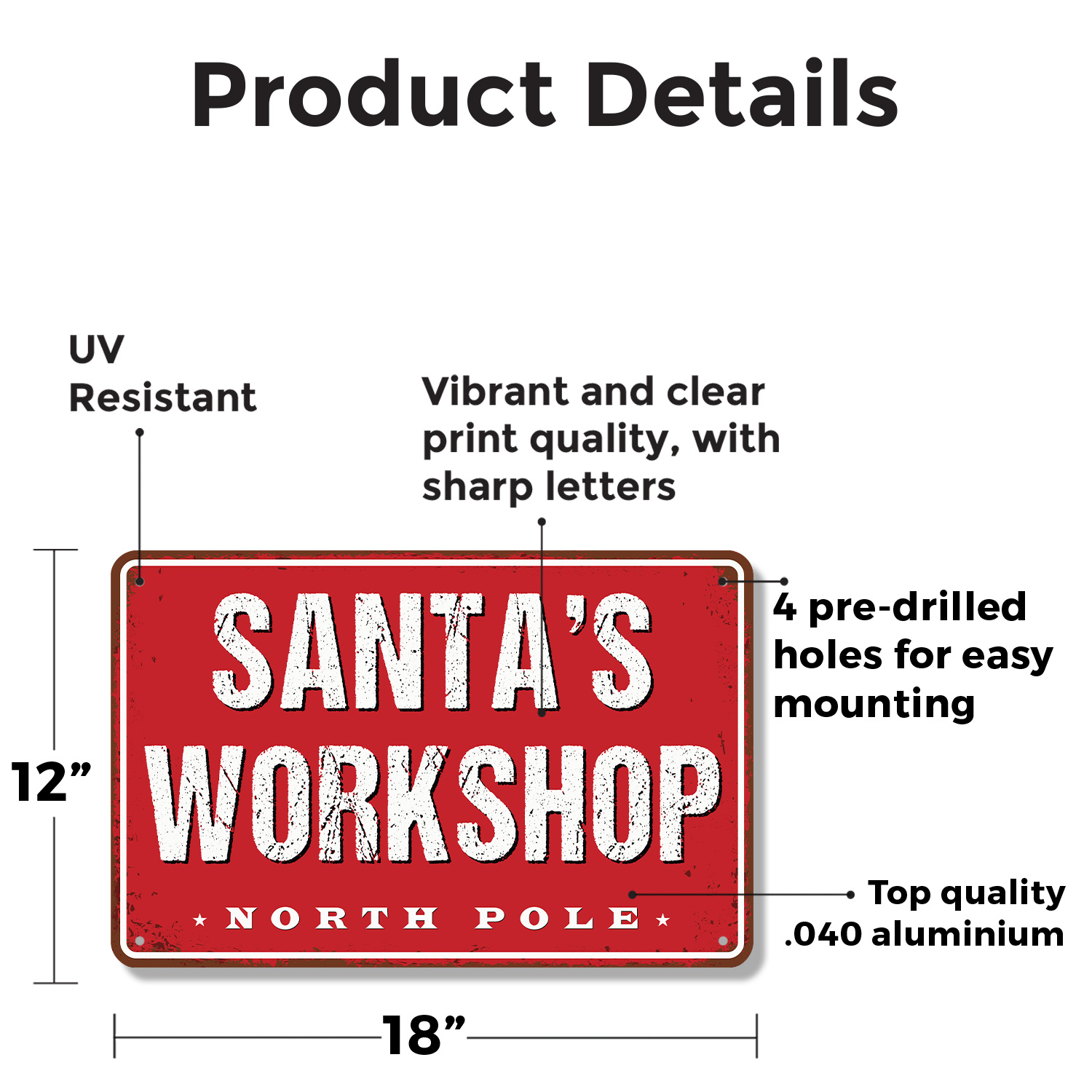 Letrero de calle de taller de Santa Elfos en el trabajo Animación interior perfecto para salas de juegos - Imagen 15 de 26