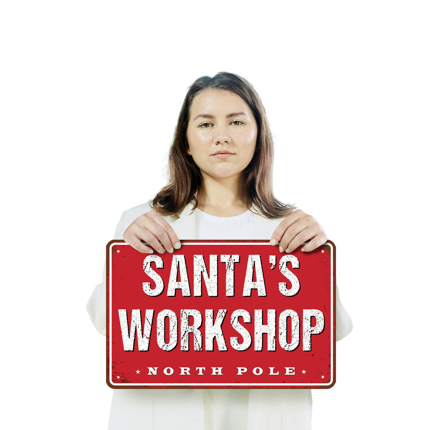 Letrero de calle de taller de Santa Elfos en el trabajo Animación interior perfecto para salas de juegos - Imagen 16 de 26