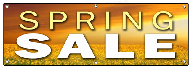 SPRING SALE BANNER SIGN store clearance signs 50% everything must store wide - Picture 5 of 10