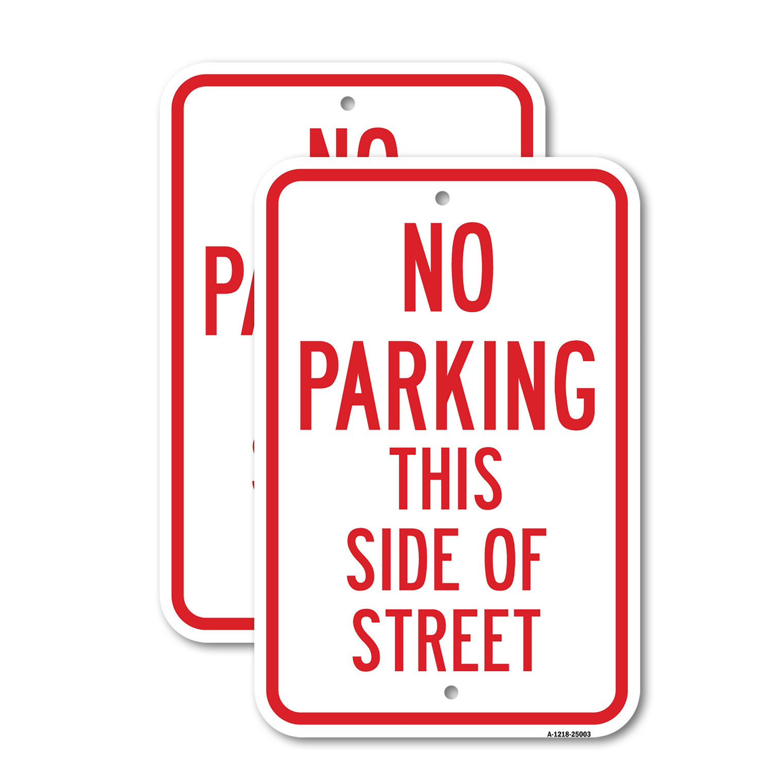 Kein Parken auf dieser Straßenseite schweres Aluminium-Parkschild - Bild 5 von 11