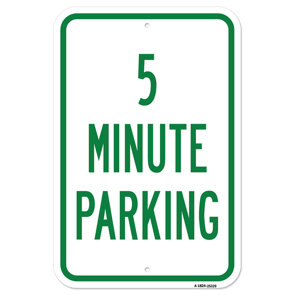 5 Minute Parking Heavy Gauge Aluminum Parking Sign Rust Proof EBay 5-minute-parking-heavy-gauge-aluminum-parking-sign-rust-proof-ebay