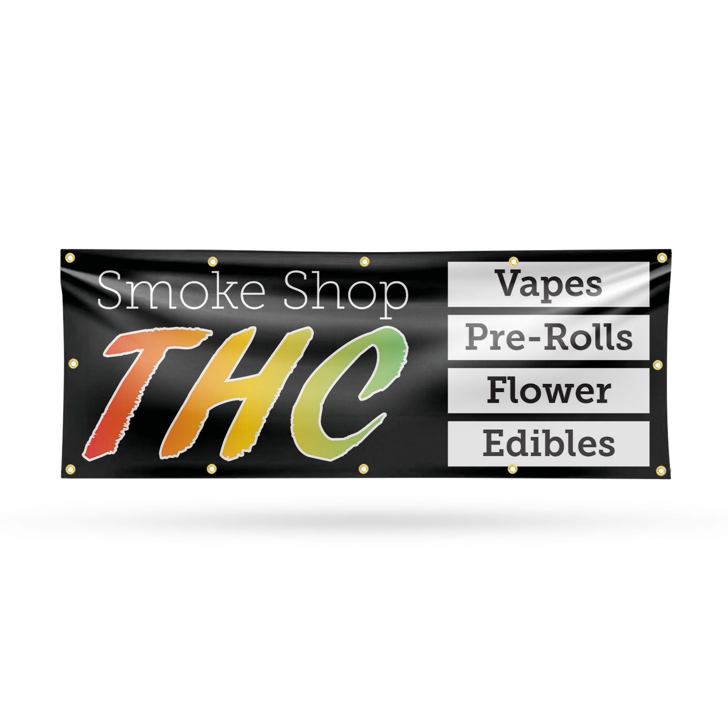 smoke shop thc vape Vinyl Banner Sign with Metal Grommets Heavy-Duty Single-Sided Flavor:Pineapple Lime Ice 🍑 Peach SLUSH Geek Multipack
