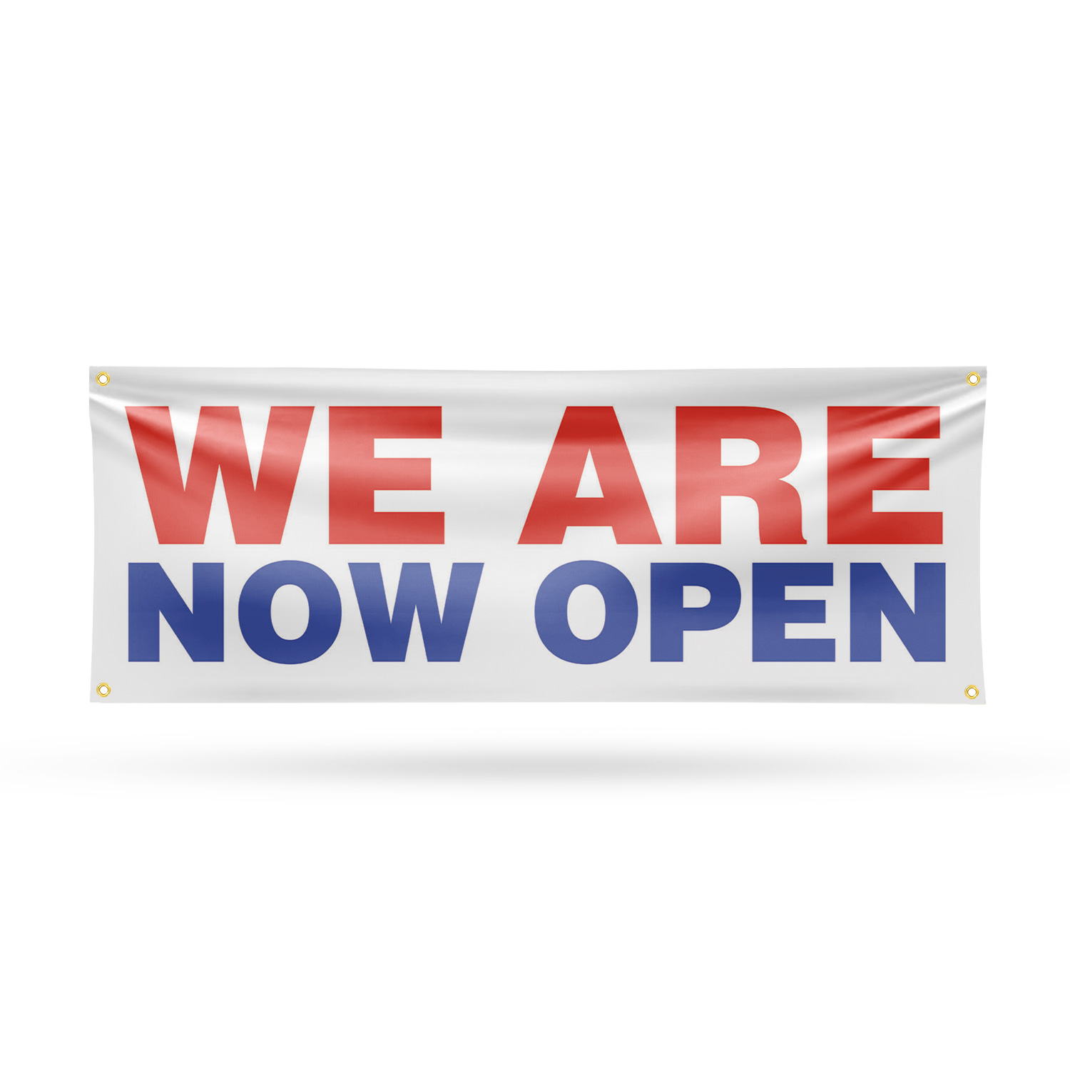 We Are Now Open Vinyl Banner Schild mit Metallösen strapazierfähig einseitig - Bild 7 von 21