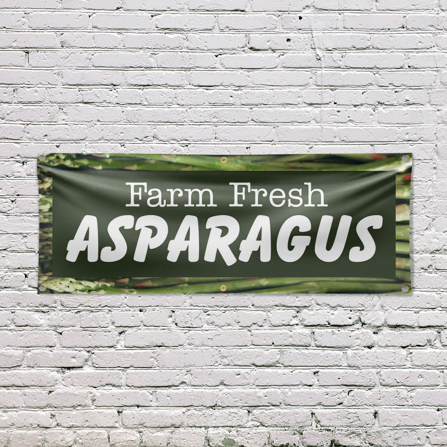 Farm Fresh Asparagus Vinyl Banner Sign with Metal Grommets Heavy-Duty - Picture 16 of 21