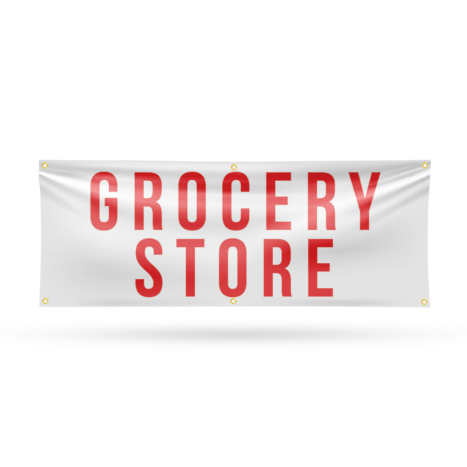 Grocery Store Vinyl Banner Sign with Metal Grommets Heavy-Duty Single-Sided - Picture 12 of 21
