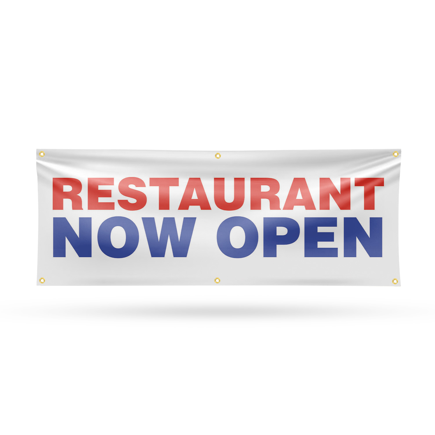 Restaurant Now Open Vinyl Banner Sign with Metal Grommets Heavy-Duty - Picture 12 of 21