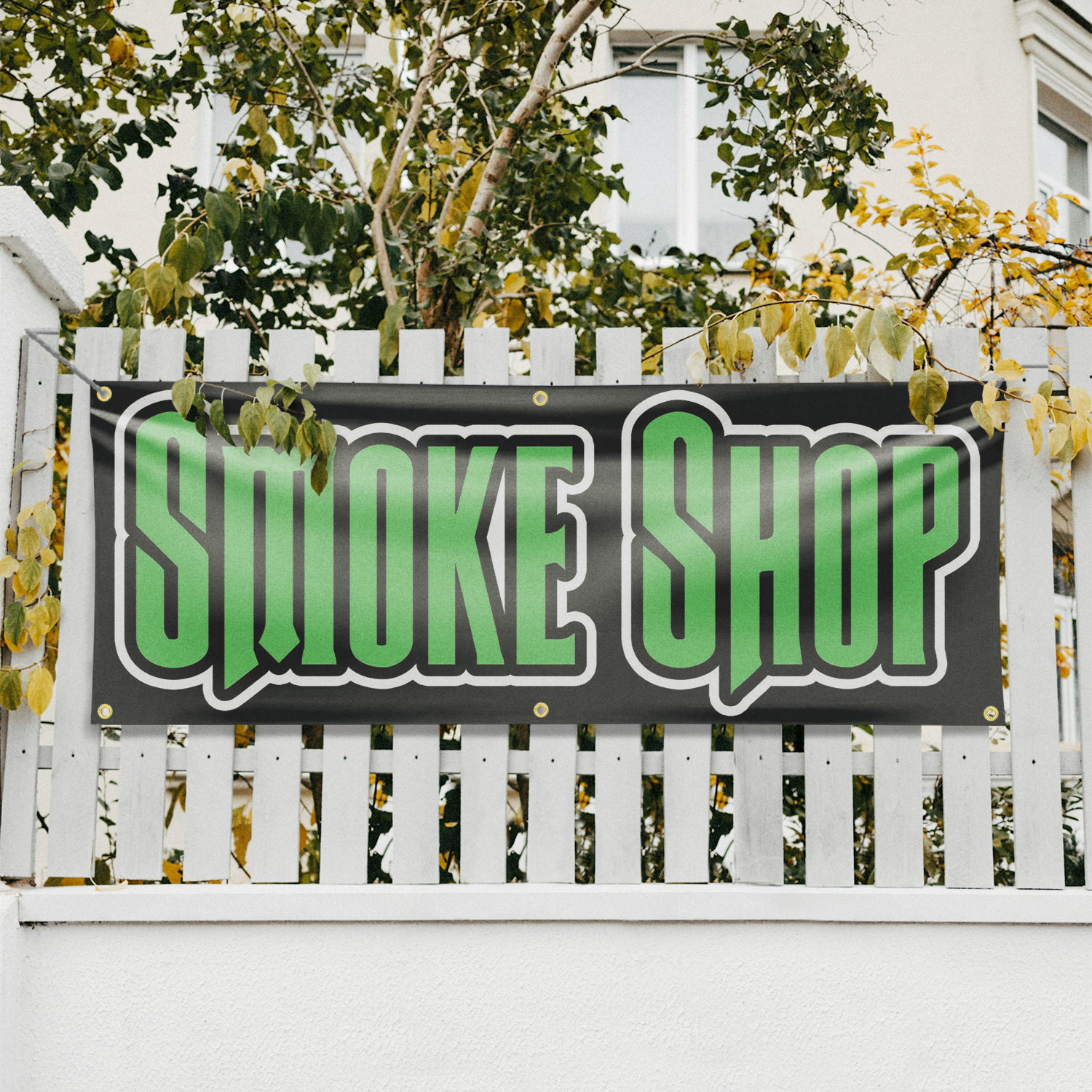Smoke Shop 13 Unzen Vinyl Banner Schild mit Metallösen Schwerlast einseitig - Bild 15 von 21