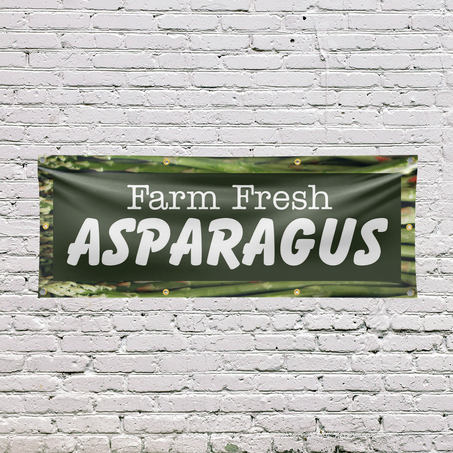 Farm Fresh Asparagus Vinyl Banner Sign with Metal Grommets Heavy-Duty - Picture 21 of 21