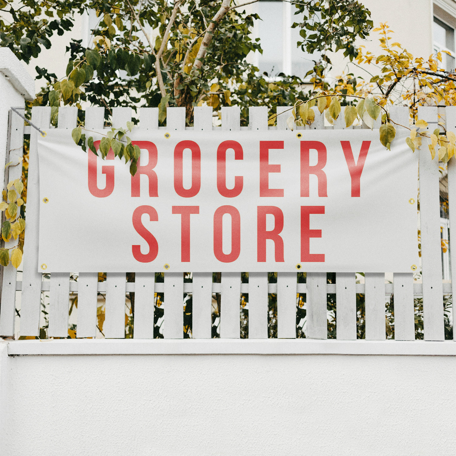 Grocery Store Vinyl Banner Sign with Metal Grommets Heavy-Duty Single-Sided - Picture 20 of 21