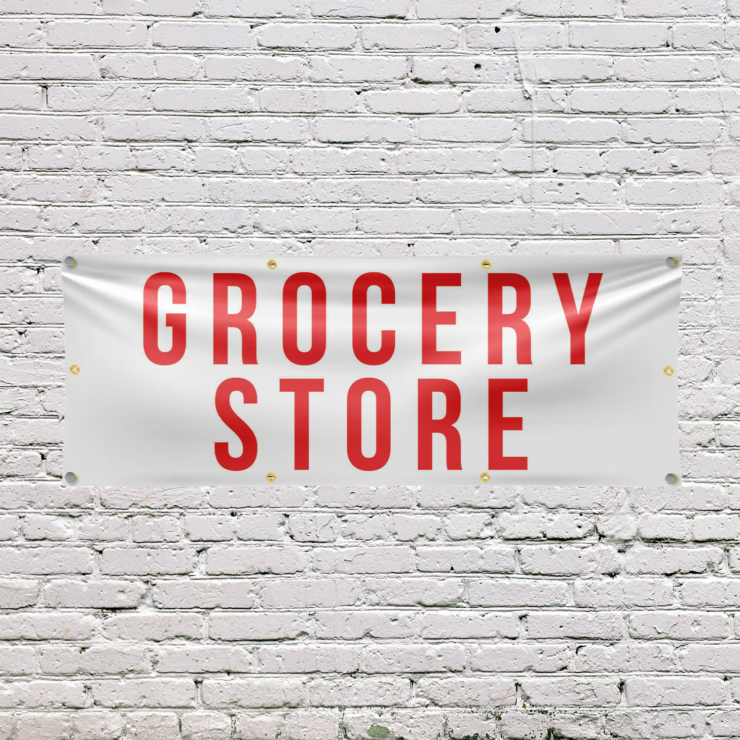 Grocery Store Vinyl Banner Sign with Metal Grommets Heavy-Duty Single-Sided - Picture 21 of 21