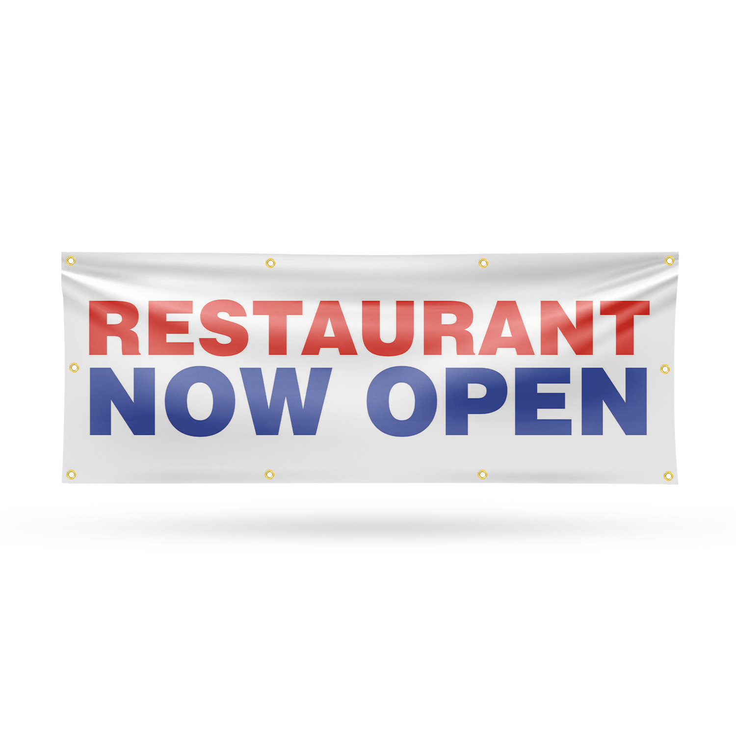 Restaurant Now Open Vinyl Banner Sign with Metal Grommets Heavy-Duty - Picture 17 of 21