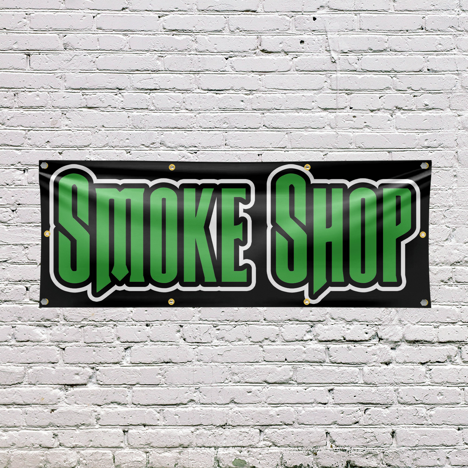 Smoke Shop 13 Unzen Vinyl Banner Schild mit Metallösen Schwerlast einseitig - Bild 21 von 21