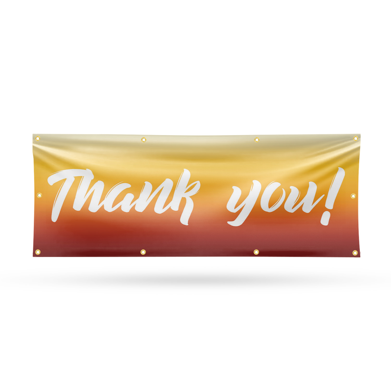 Thank You 13 oz Vinyl Banner Sign with Metal Grommets Heavy-Duty Single-Sided - Picture 12 of 21