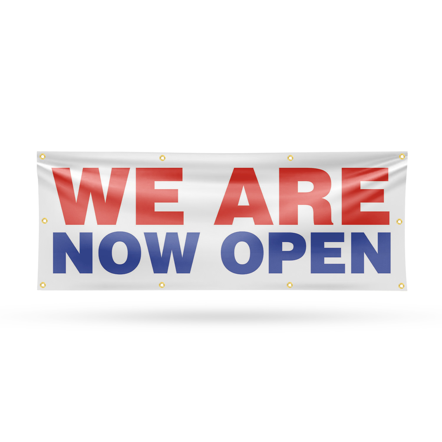 We Are Now Open Vinyl Banner Schild mit Metallösen strapazierfähig einseitig - Bild 17 von 21