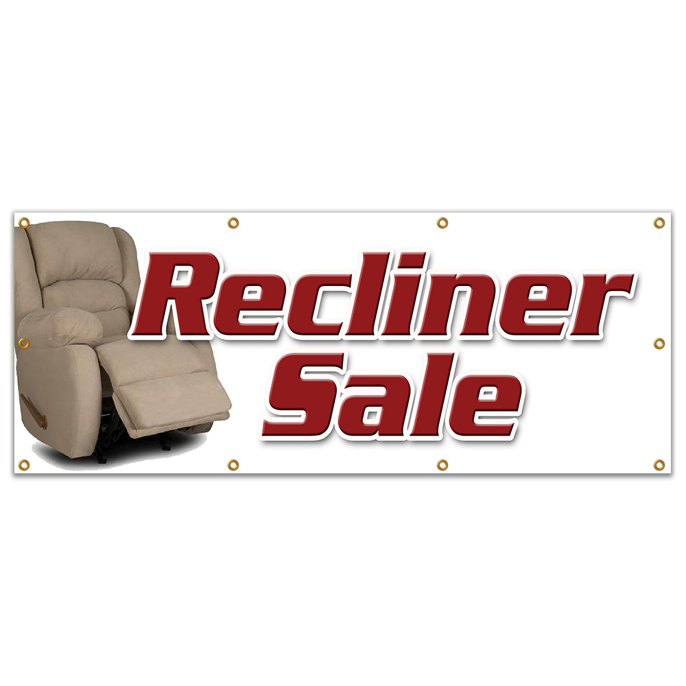 RECLINER SALE BANNER SIGN furniture chairs sofa coffee tables - Picture 7 of 10