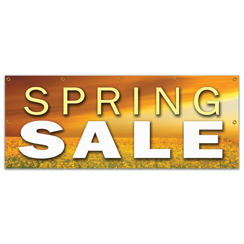 SPRING SALE BANNER SIGN store clearance signs 50% everything must store wide - Picture 9 of 10