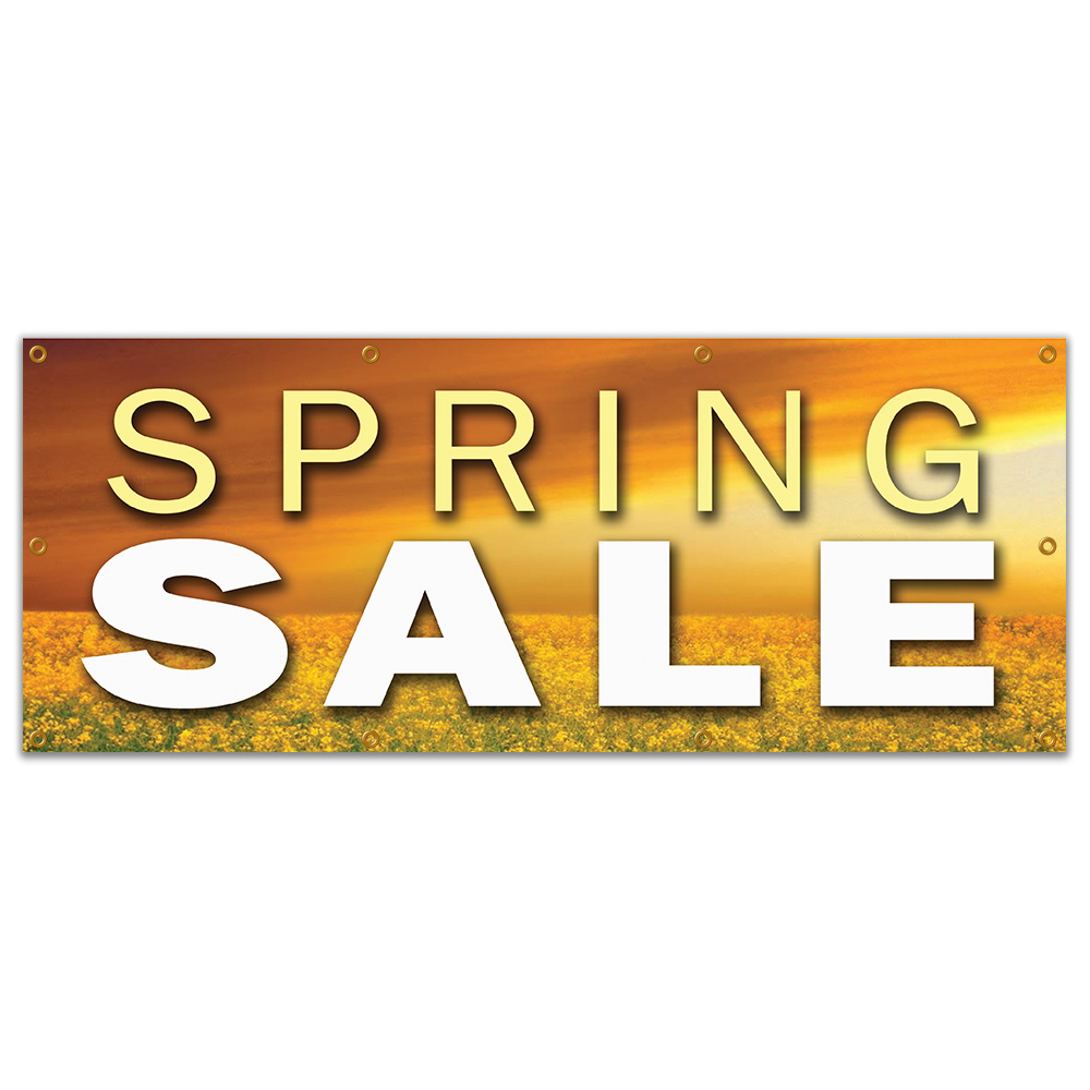 SPRING SALE BANNER SIGN store clearance signs 50% everything must store wide - Picture 7 of 10
