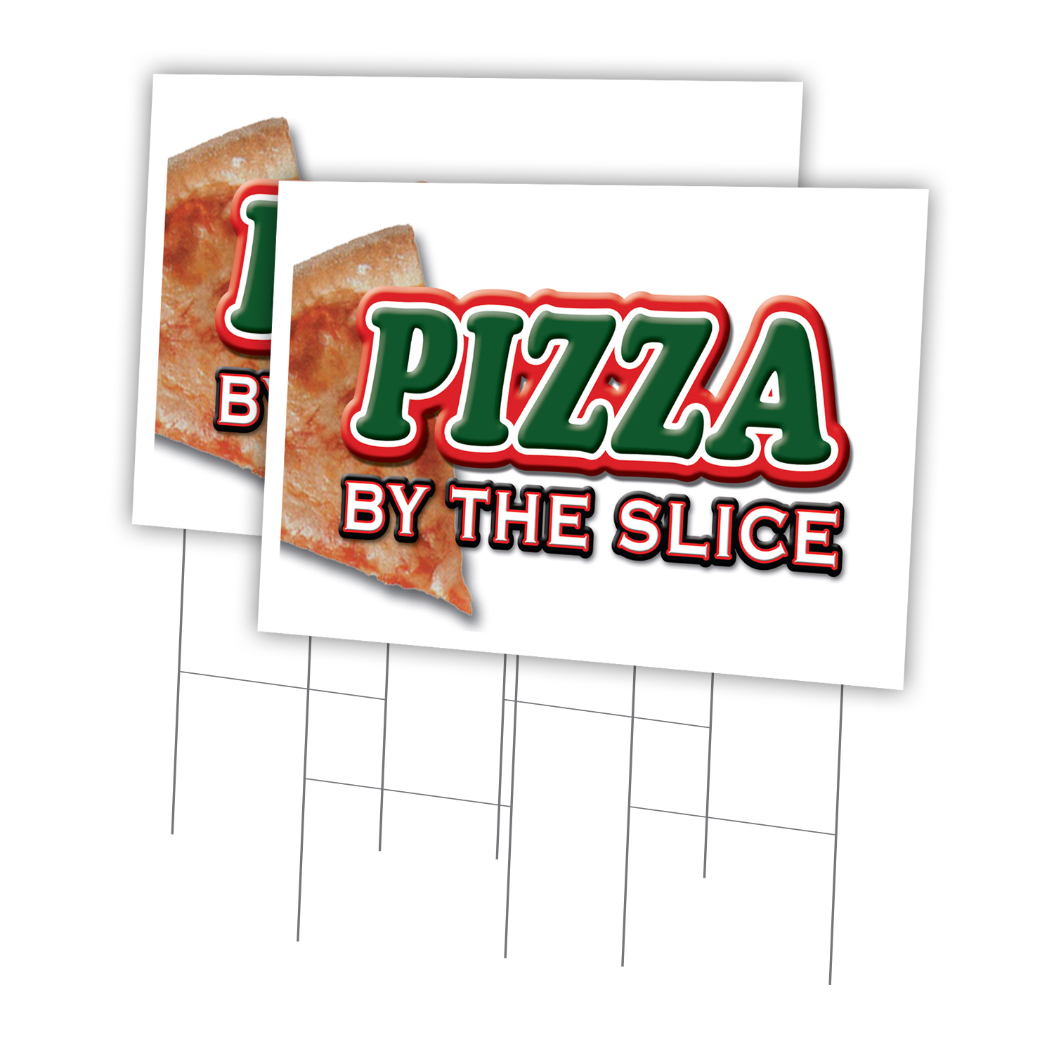 Pizza By The Slice Multipack Hofschilder & Pfahl Kunststoff Coroplast Fenster - Bild 14 von 17