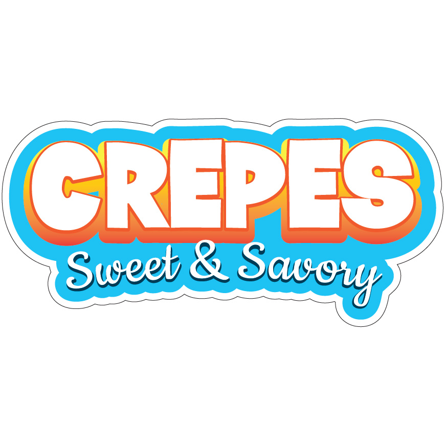 Crepes Decal Concession Stand Food Truck Sticker