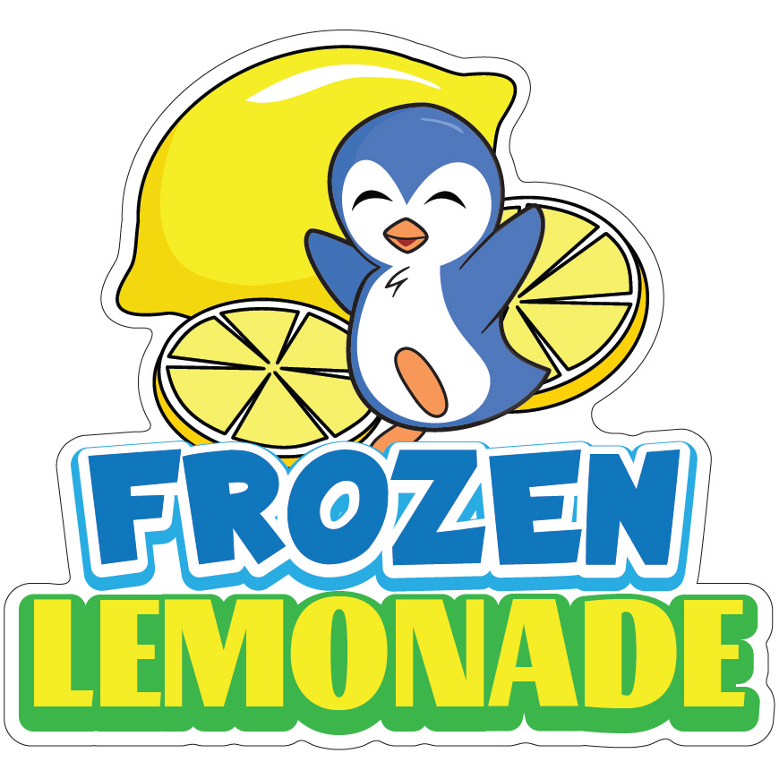 Frozen Lemonade Decal Concession Stand Food Truck Sticker