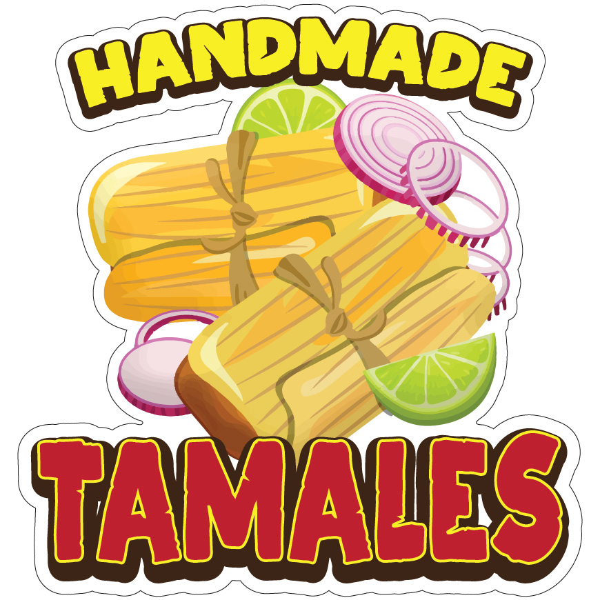 Handmade Tamales Decal Concession Stand Food Truck Sticker