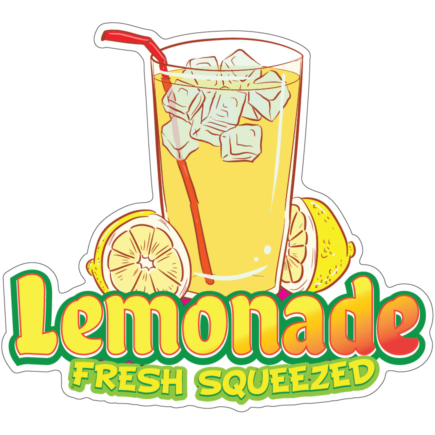 Lemonade Fresh Squeezed Decal Concession Stand Food Truck Sticker
